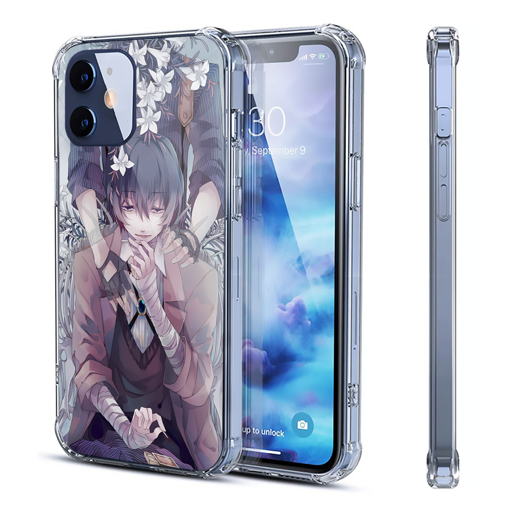 （画像用） 文豪ストレイドッグス Bungo Stray Dogs 【iPhone 12シリーズ対応】透明スマホケース（クリアソフトケース）